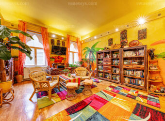 Mieszkanie pełne kolorów w VII. dzielnicy Budapesztu