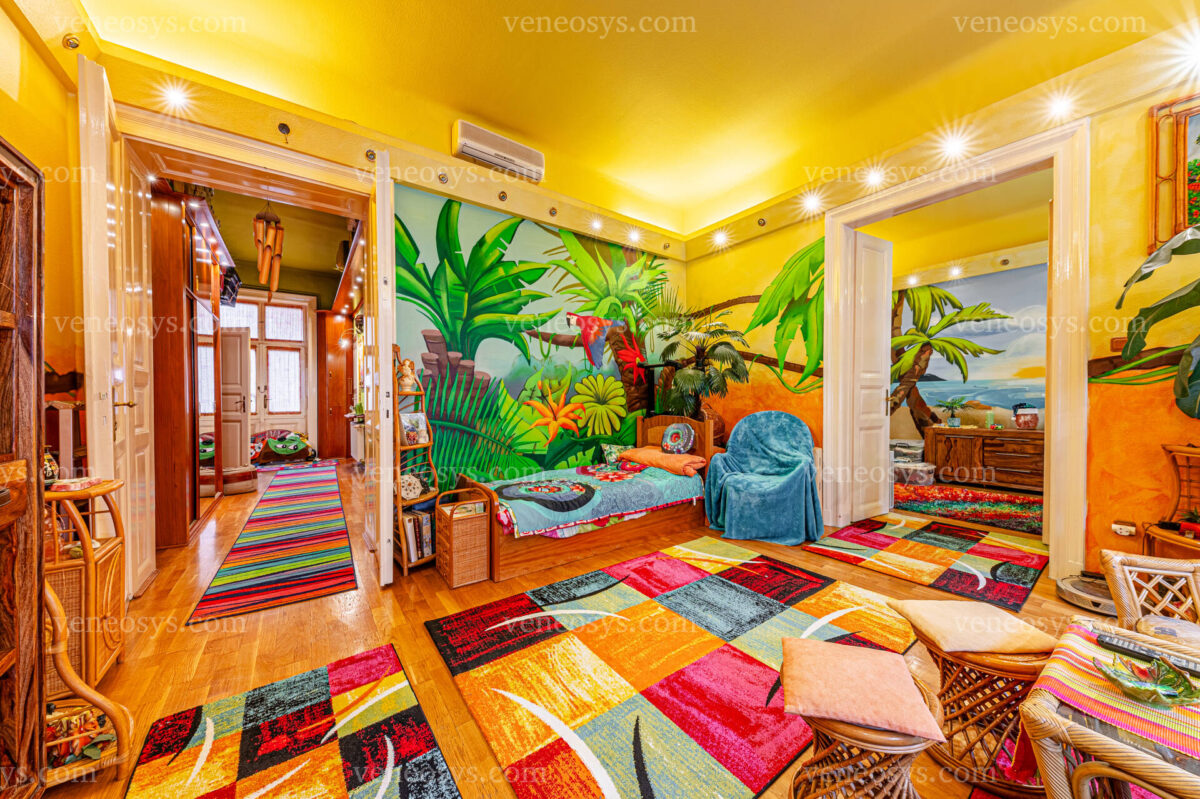 Mieszkanie pełne kolorów w VII. dzielnicy Budapesztu