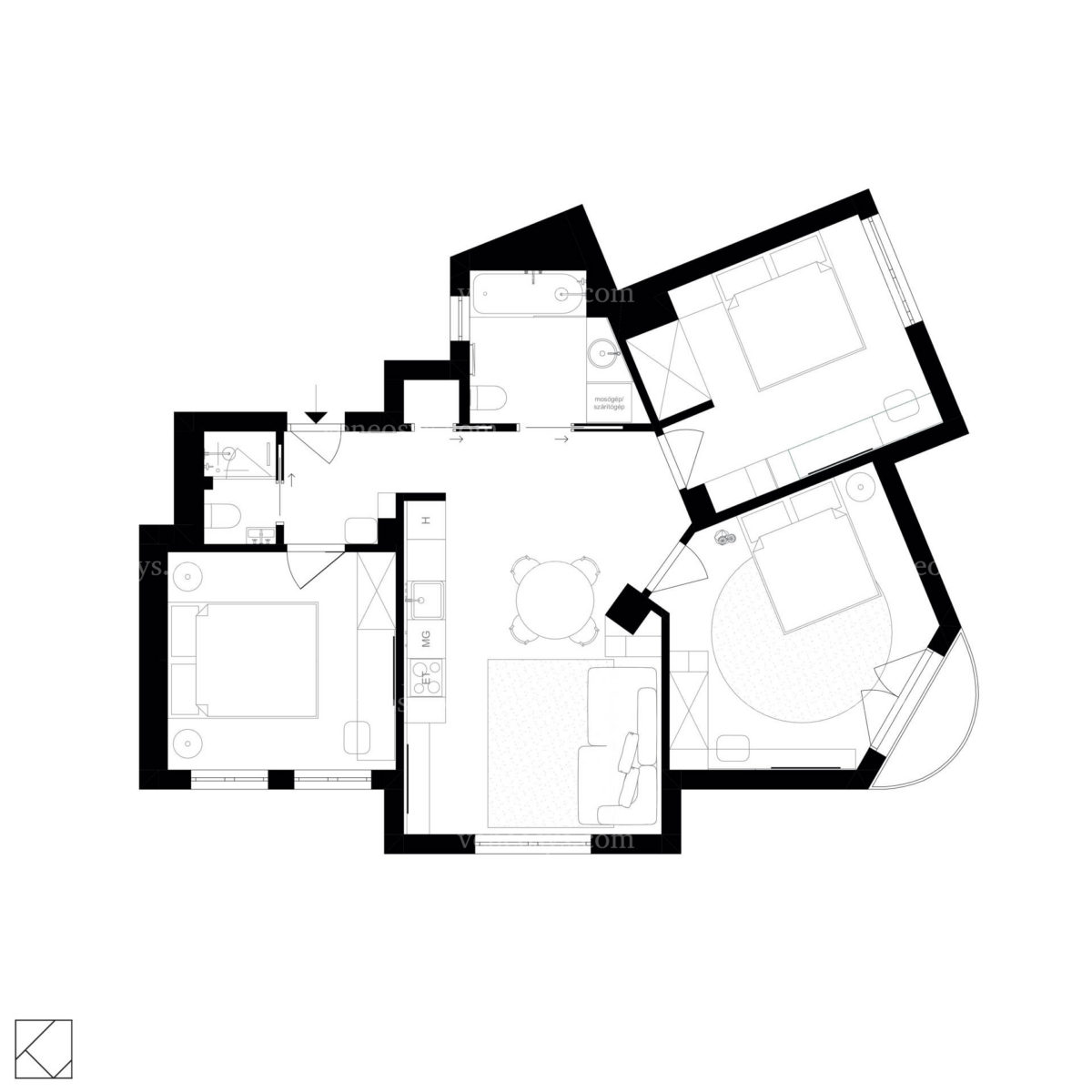 Niewielkie mieszkanie w II. dzielnicy Budapesztu