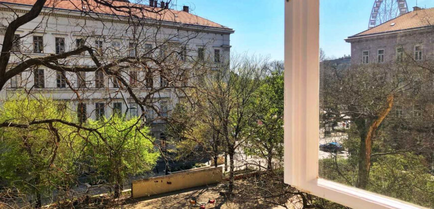 Z widokiem na park Hilda, V. dzielnica Budapesztu