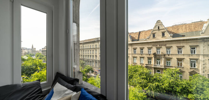 Na rogu Erzsébet körút w VII. dzielnicy Budapesztu