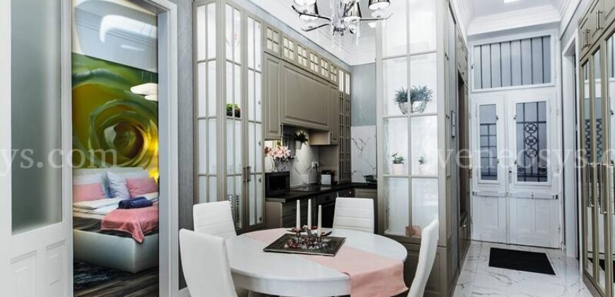 Na ulicy Alkotmány w V. dzielnicy Budapesztu