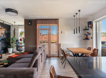 Panorama z tarasu w XI. dzielnicy Budapesztu