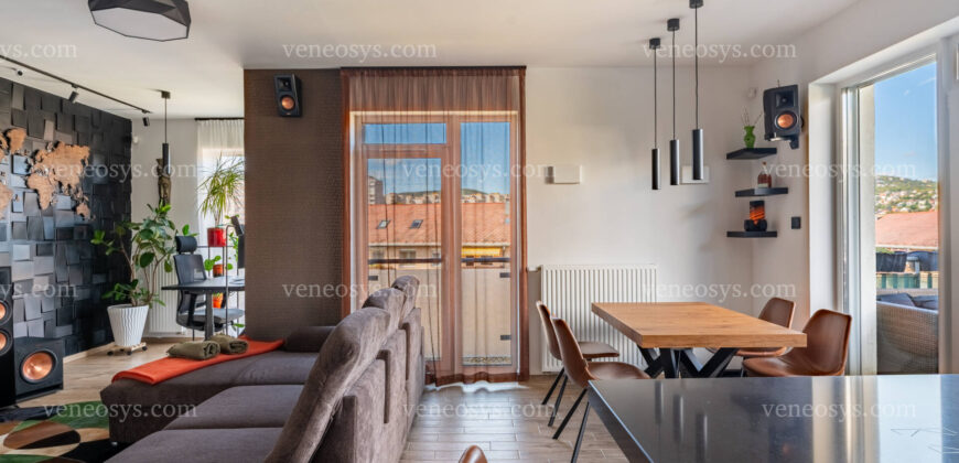 Panorama z tarasu w XI. dzielnicy Budapesztu