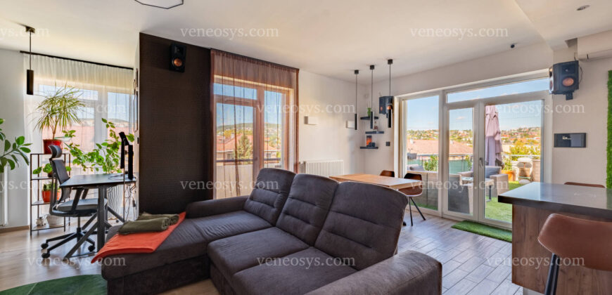 Panorama z tarasu w XI. dzielnicy Budapesztu