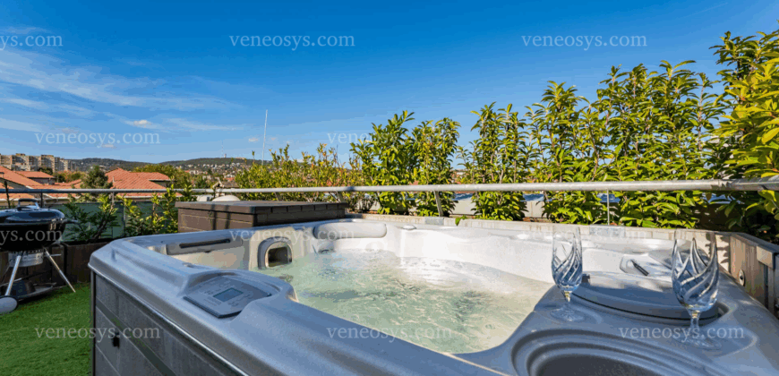 Panorama z tarasu w XI. dzielnicy Budapesztu